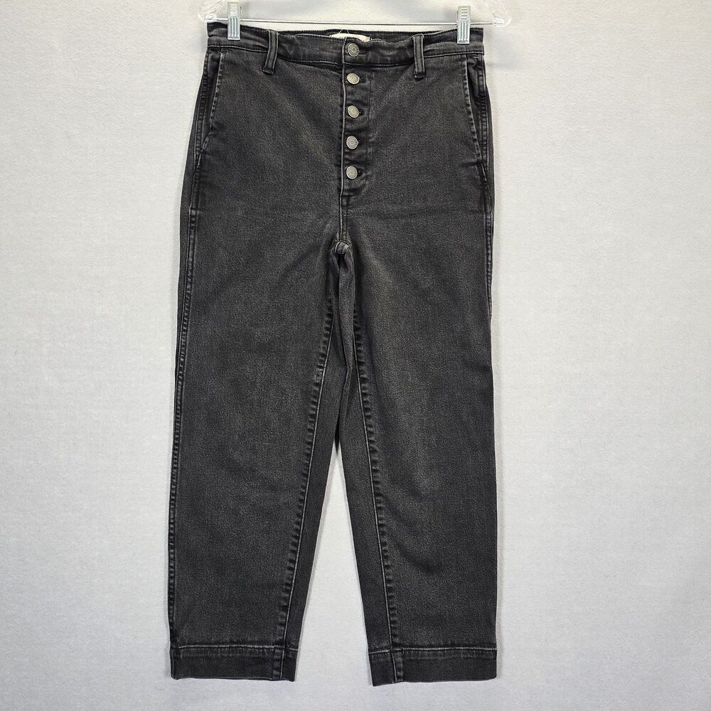 Madewell High Rise Womens Jeans Button Fly Denim Size 28  X 23.5